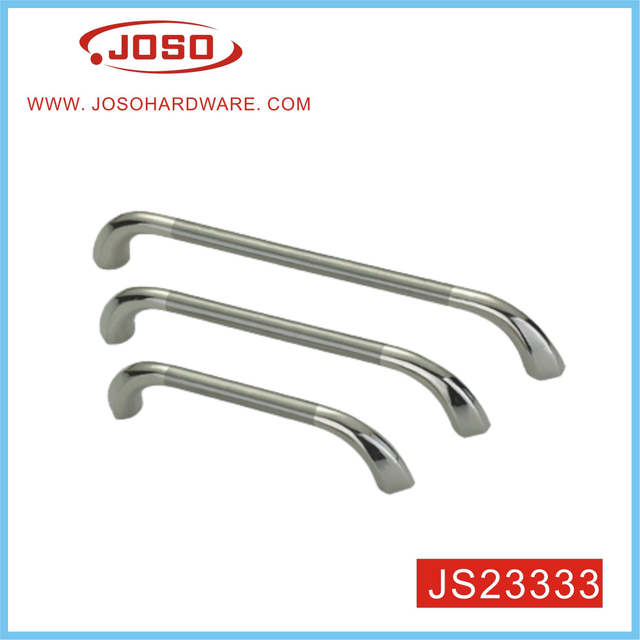 Puxador de móveis em barra T escovado e cromado para gaveta de sobremesa