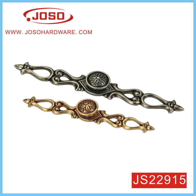 Puxador dourado vintage para gaveta de armário