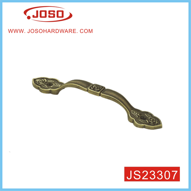 Puxador de móveis de latão antigo vintage europeu para gaveta de quarto