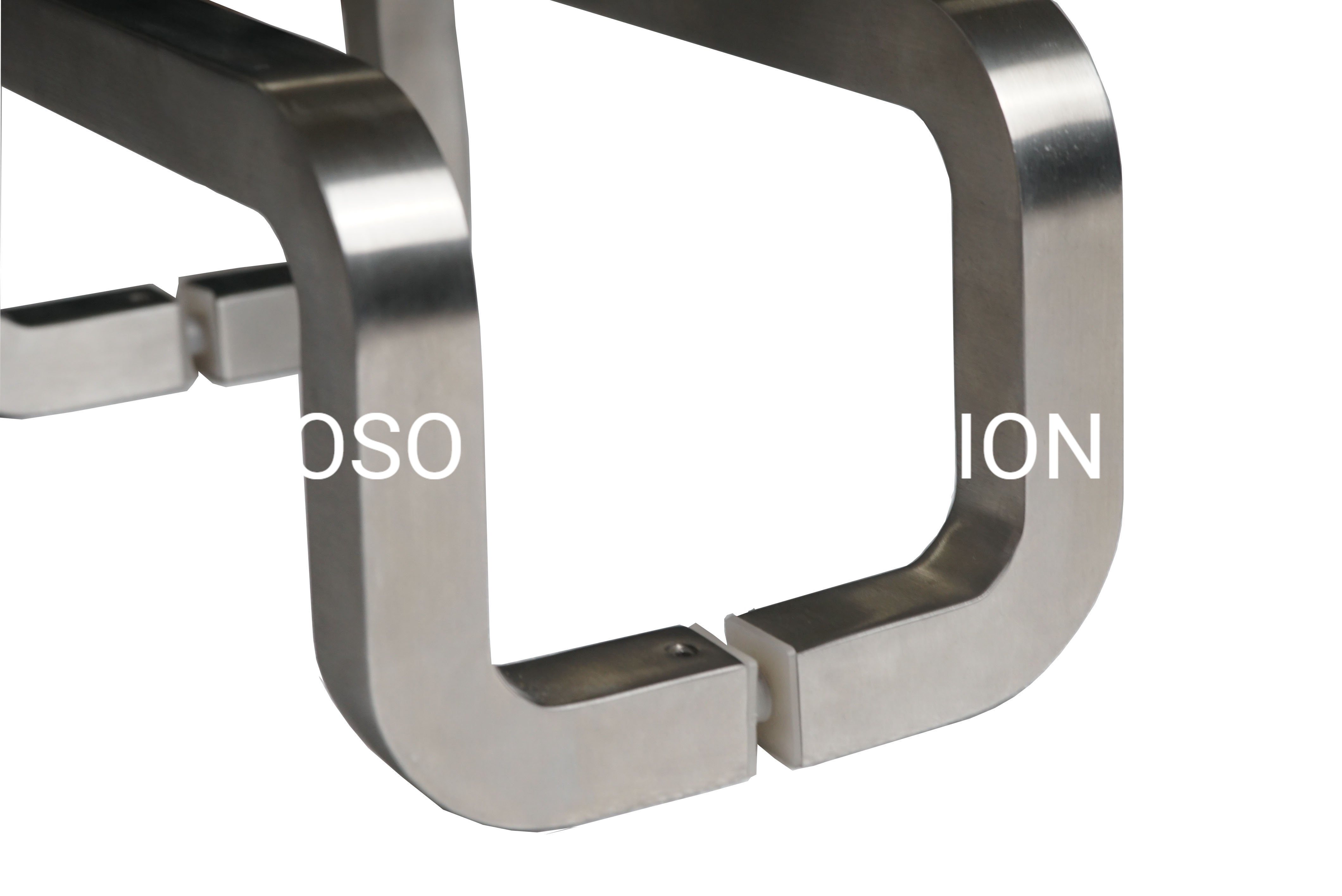 Maçaneta de porta de aço inoxidável com design simples e estilo fashion em forma de H para ferragens de móveis de porta de vidro