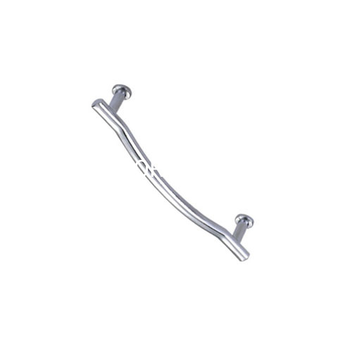 Punho chapeado cromo brilhante liga de zinco do armário da forma do estilo europeu 64mm