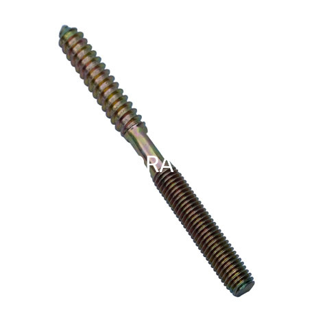Parafuso de gancho de rosca dupla de metal de carbono M8 acessórios de conector de hardware para móveis