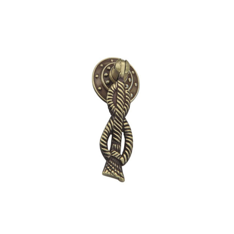 Punho de tração do botão da cômoda de bronze antigo clássico da liga de zinco do estilo europeu 55mm