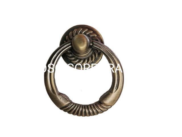 Punho pequeno decorativo popular do punho da gaveta do punho do anel da liga de zinco 38mm