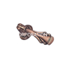 Punho de gaveta de bronze antigo de cobre antigo liga de zinco de 53mm