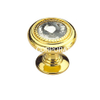 Punho liga de zinco do estilo europeu 26mm do punho dourado da cor do punho do vestuário