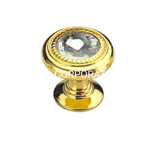 Punho liga de zinco do estilo europeu 26mm do punho dourado da cor do punho do vestuário
