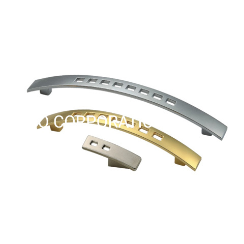 Punho dourado e escovado da gaveta do puxador da mobília da liga de zinco 96mm