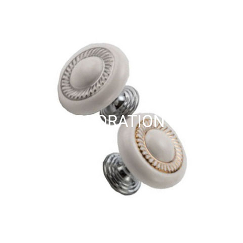 Punho liga de zinco do armário do punho da gaveta da cerâmica do estilo europeu 35X30mm