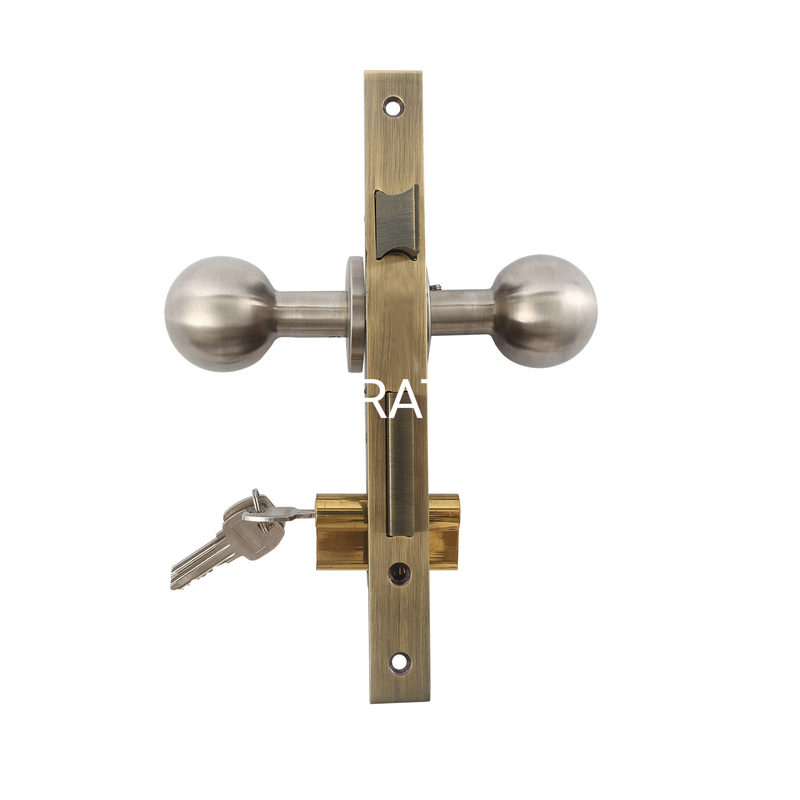 Fechadura de bola interior de metal popular com ferragem de porta de maçaneta de fechadura de móveis de painel