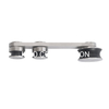 Conector de porta de vidro moderno de venda quente, sistema deslizante de banheiro de aço inoxidável