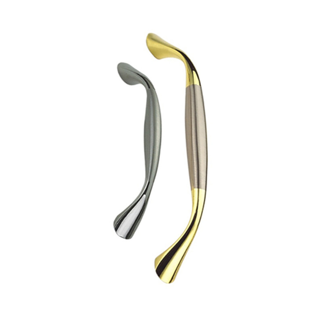 Liga de zinco de alta qualidade 64 mm dourada e escovada acessórios para gabinete de alça para móveis