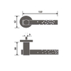 Acessórios de mobília de hardware de porta de maçaneta de alavanca de aço inoxidável de alta qualidade 304 132 mm