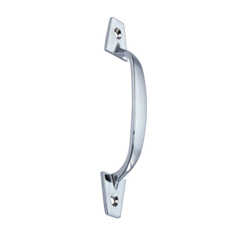 Alça de gabinete com alça cromada brilhante de 108 mm de moda de fábrica
