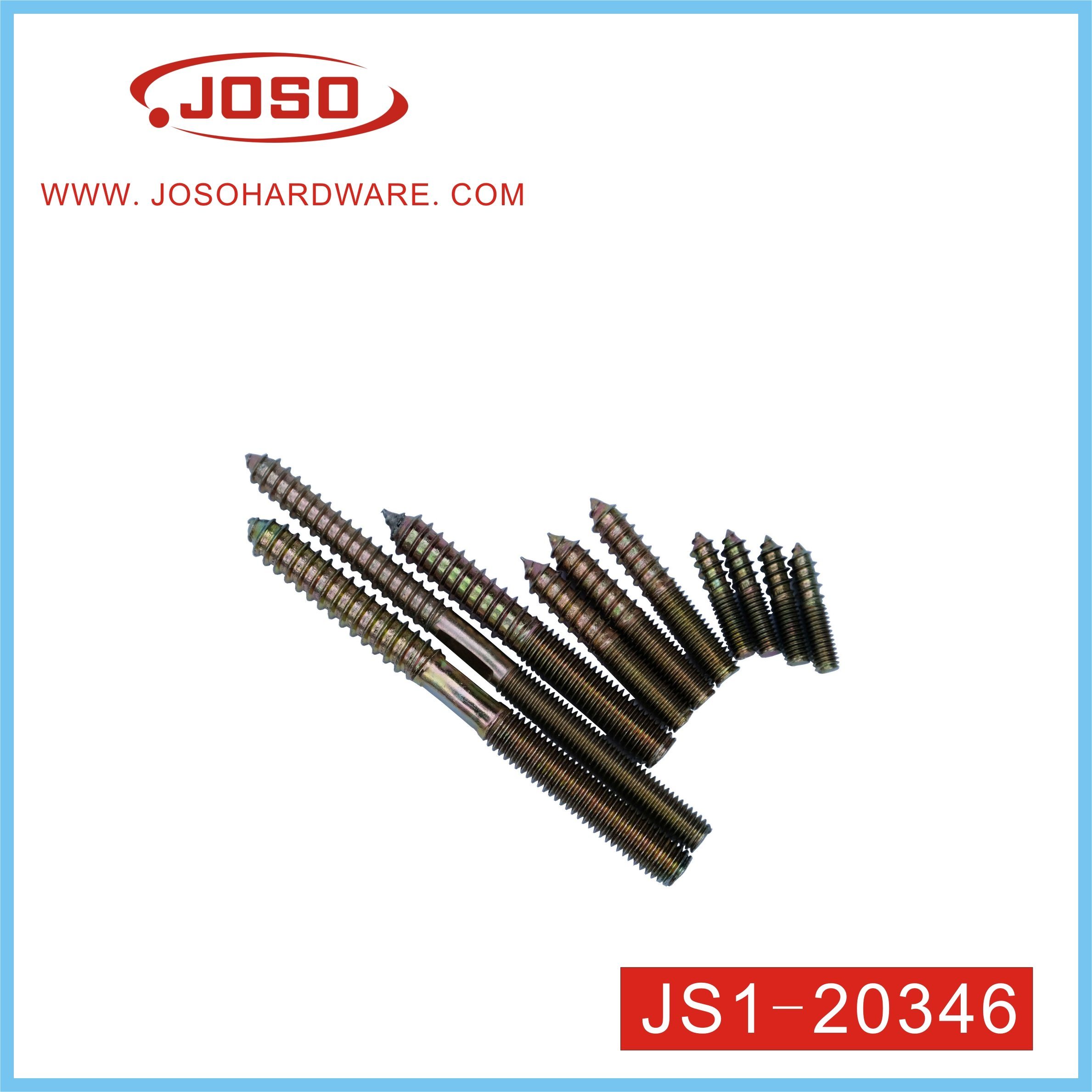 Parafuso de gancho de madeira de metal de ferragens de móveis para conector