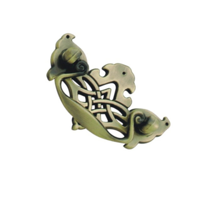 Puxadores clássicos liga de zinco da mobília do punho da gaveta do punho da caixa de 64mm