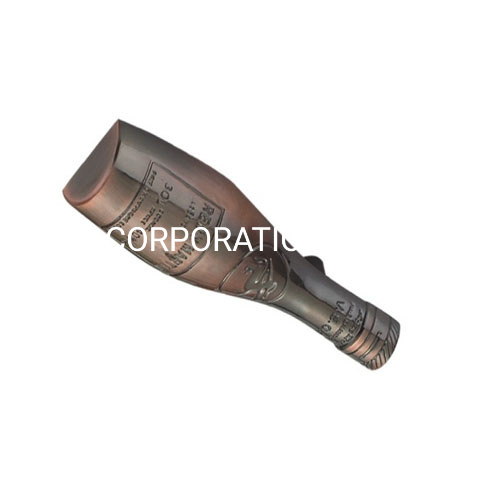 Moda garrafa forma cobre antigo 64mm alça pequena gaveta alça de móveis