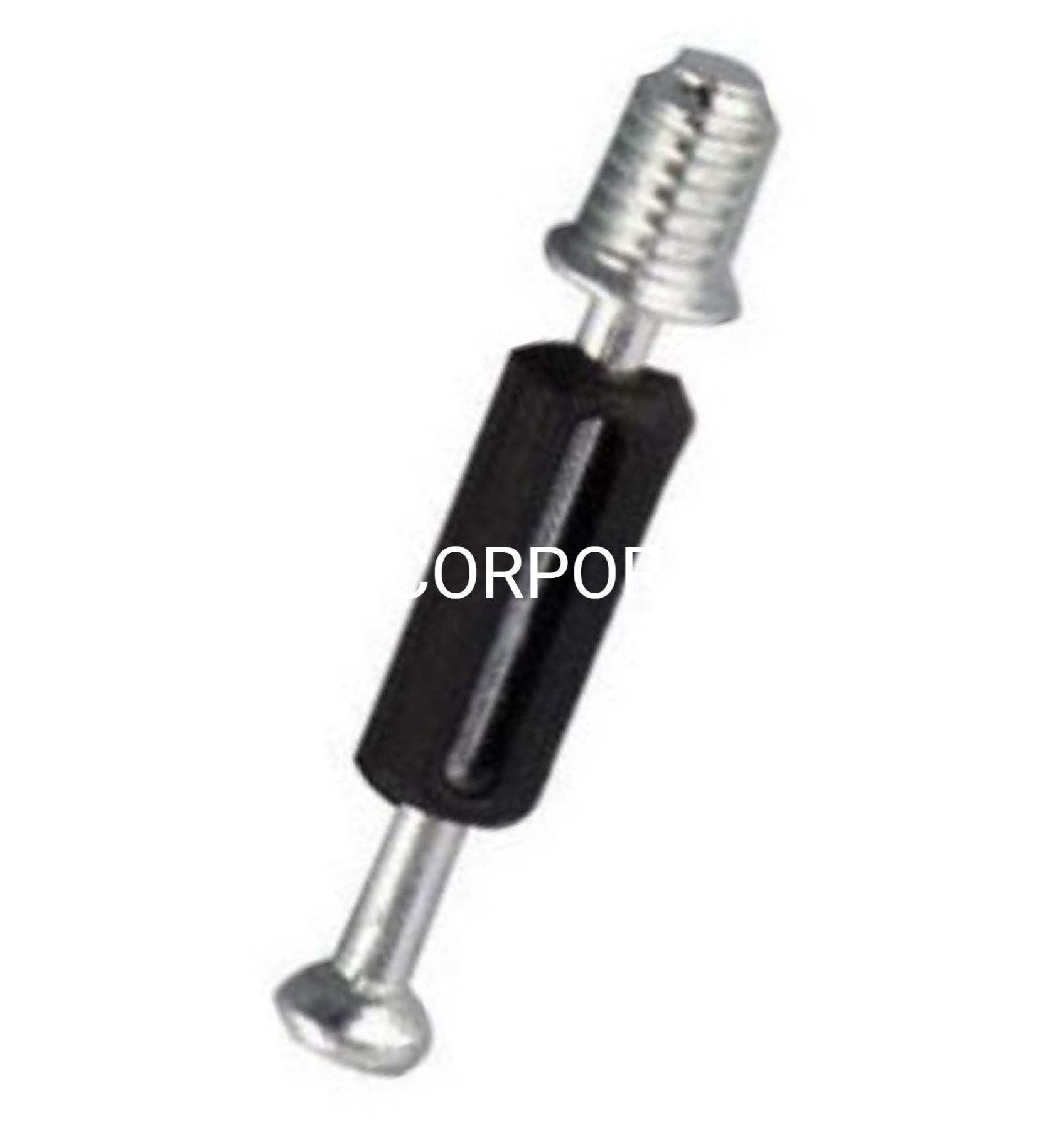 Venda superior Plástico preto e parafuso preto móveis acessórios de montagem de móveis suporte de prateleira de parafuso de gabinete