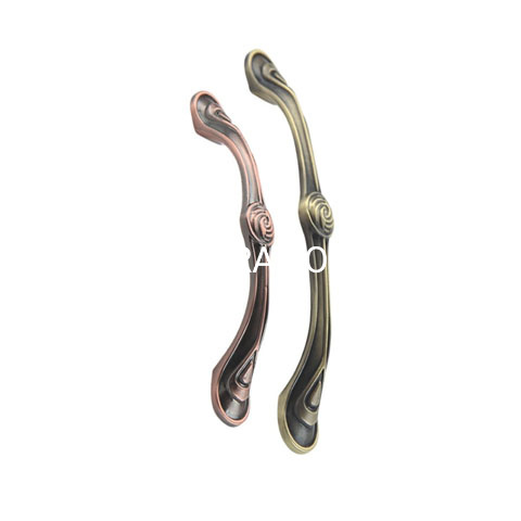 Fornecimento de fábrica 128mm cristal antigo bronze arco gabinete alça guarda-roupa