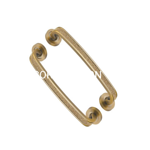 Estilo europeu liga de zinco dourado 270mm maçaneta da porta escritório interno