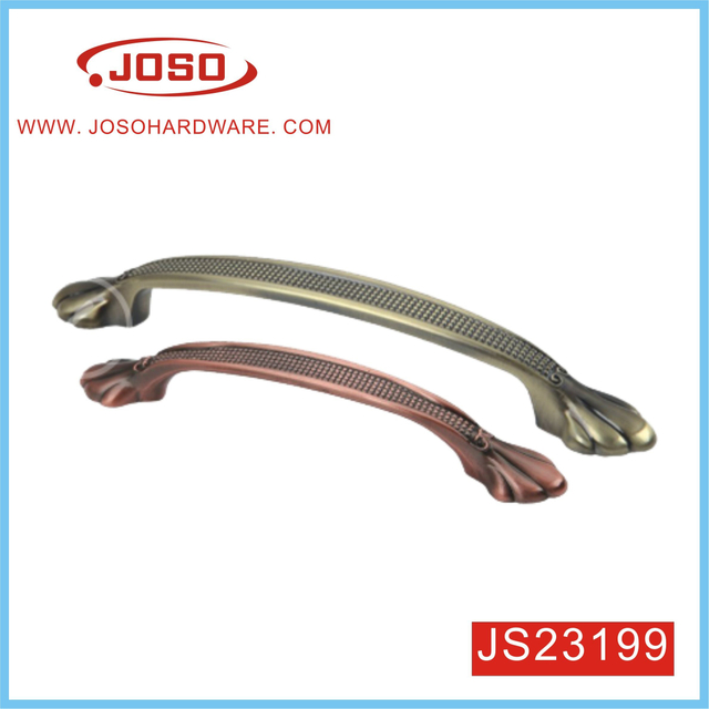 Alça de puxar em arco de cobre antigo estilo retro para guarda-roupa
