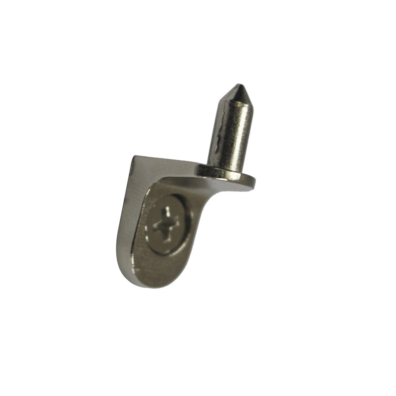 Suporte de prateleira de canto niquelado para armário