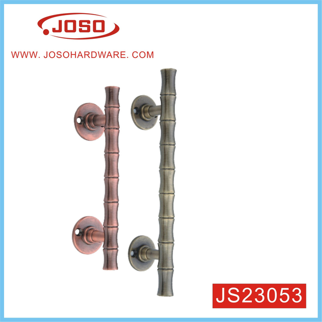 Maçaneta nobre e elegante em forma de bambu para porta externa