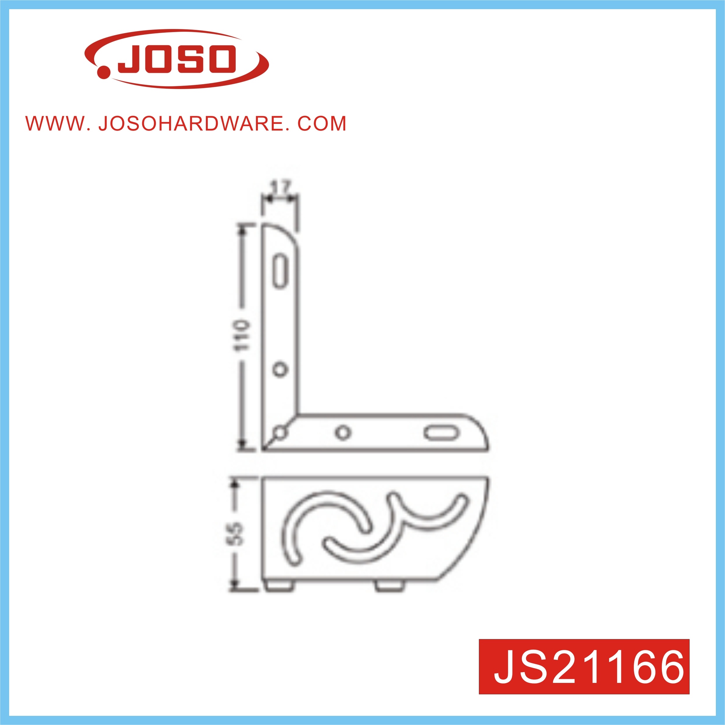 Js21166 Carving Móveis Hardware da perna do sofá para sala de estar