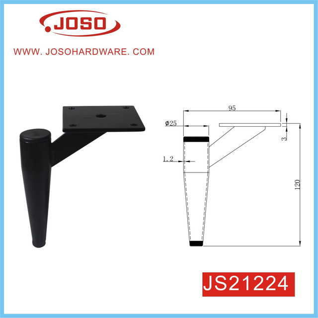 Armário de ferragens para móveis de cozinha Perna de sofá de metal cromado
