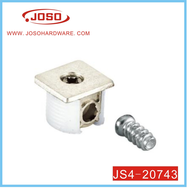 Suporte de prateleira zincado com parafuso de ferragens para móveis para gabinete