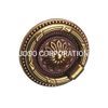 56mm antigo anel de bronze lidar com móveis lidar com ferragem liga de zinco punho