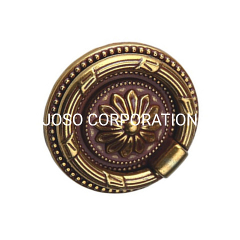 56mm antigo anel de bronze lidar com móveis lidar com ferragem liga de zinco punho