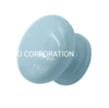 Popular cogumelo colorido de 32 mm em liga de zinco com alça azul de cerâmica para guarda-roupa