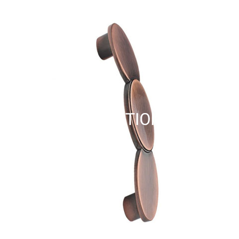 Punho delicado liga de zinco do armário da mobília do estilo do arco de 96mm da forma