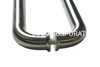 Maçaneta de porta de vidro tubular personalizada, maçaneta de metal de grau, maçaneta de porta de escritório