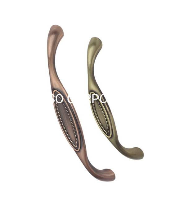 Puxador de armário de latão antigo em liga de zinco Puxador de móveis