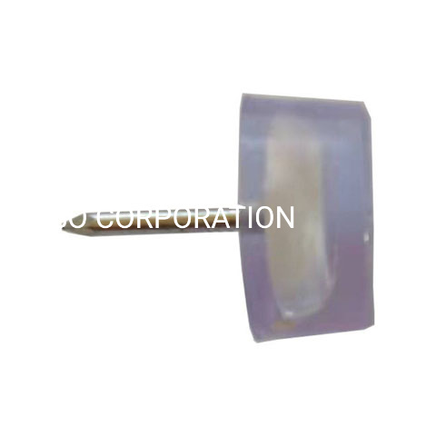 Fornecimento de fábrica de plástico transparente 18mm mesa prego deslizar conector protetor de cadeira