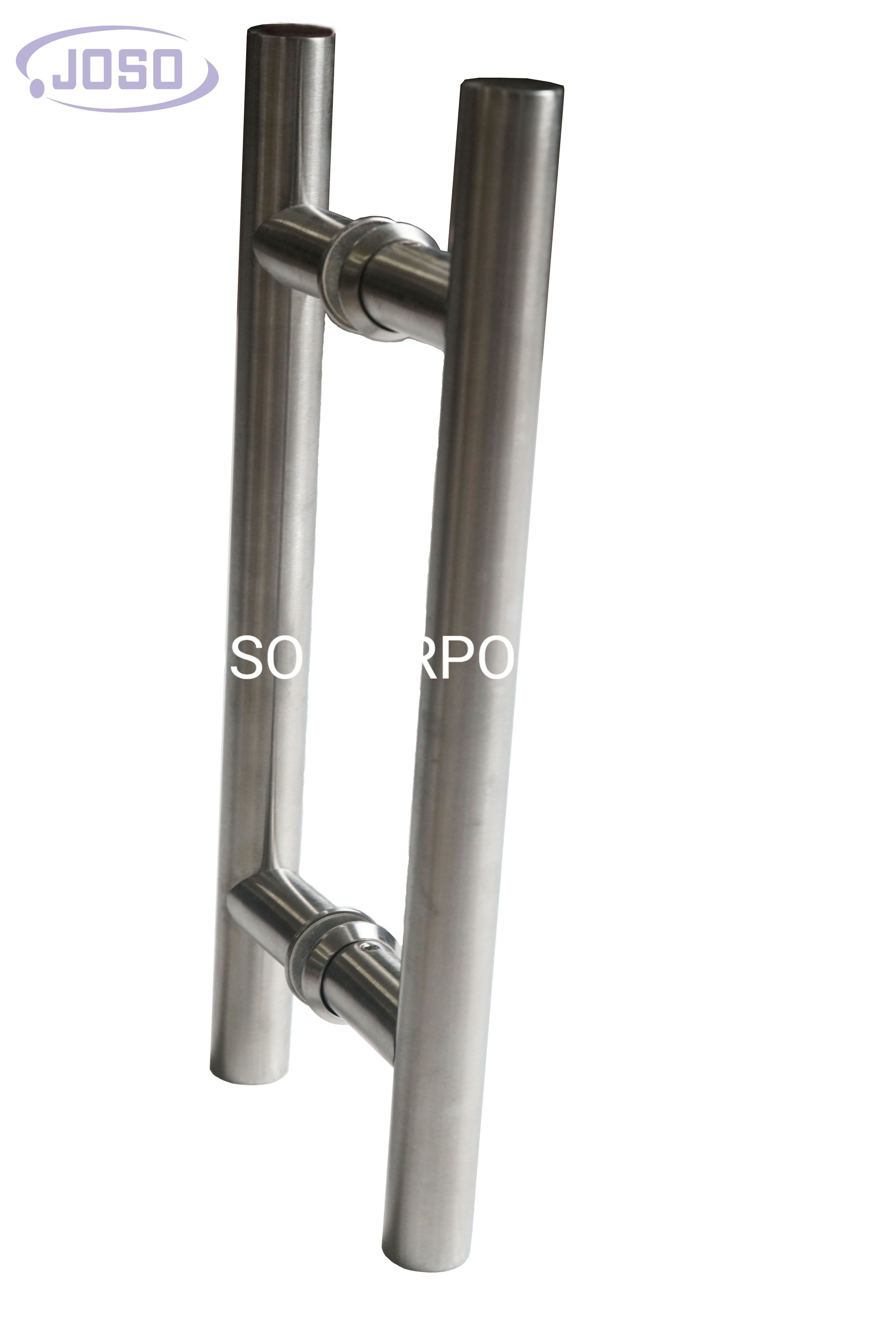 Punho de vidro de aço inoxidável da tração do punho Cc160 do tubo do puxador da porta da forma de H