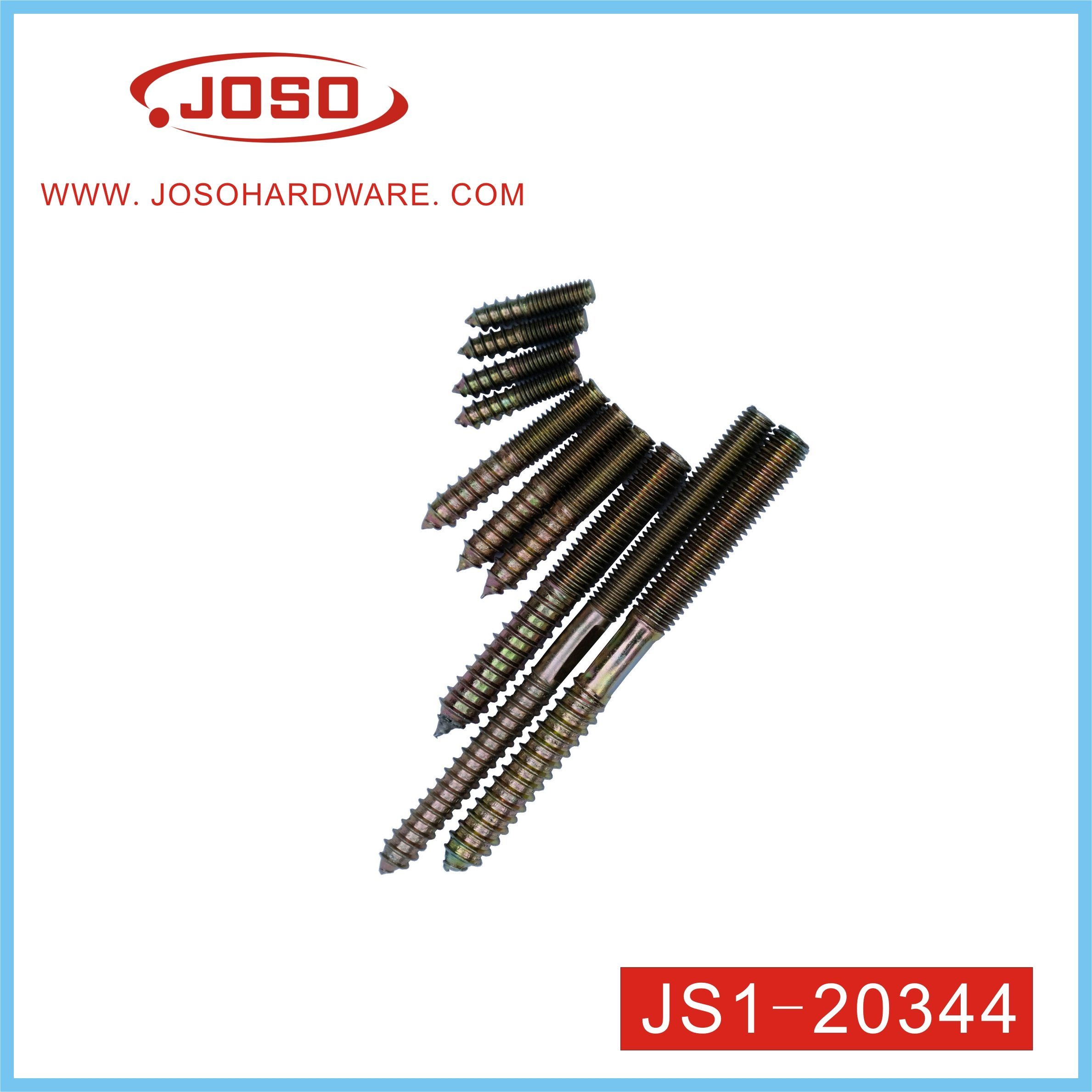 Parafuso de gancho de metal Parafuso de fixação de ferragens de móveis para conector