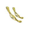 Fornecimento de fábrica 96mm liga de zinco ouro diamante gabinete alça cômoda gaveta