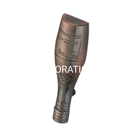 Moda garrafa forma cobre antigo 64mm alça pequena gaveta alça de móveis