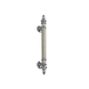 Maçaneta de porta em liga de zinco luxuosa leve de 200 mm Maçaneta de porta de escritório Maçaneta de cozinha