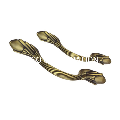 Punho do armário do punho da mobília do punho do armário do bronze antigo liga de zinco 128mm