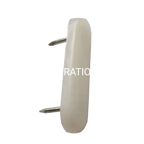 PP com protetor de mesa de acessórios para móveis de deslizamento duplo branco de metal