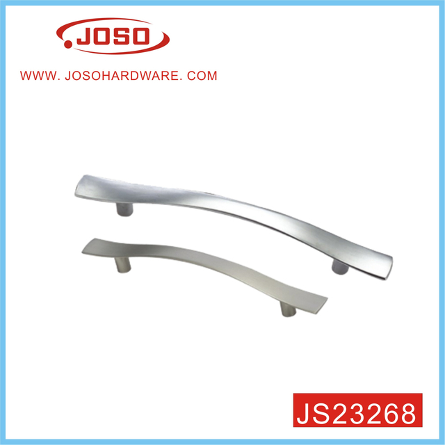 Alça de puxar móveis em forma de arco decorativo de arte escovada para armário