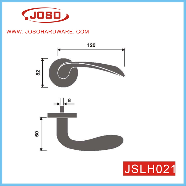 Maçaneta da porta de aço inoxidável moderna personalizada para corredor residencial