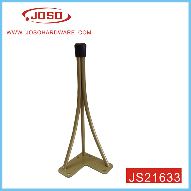 Perna de mesa de metal com três hastes douradas para mesa de escritório