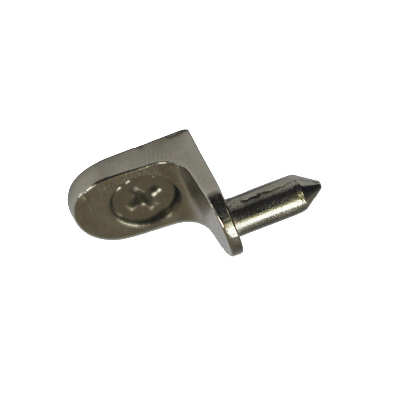 Suporte de prateleira de canto niquelado para armário