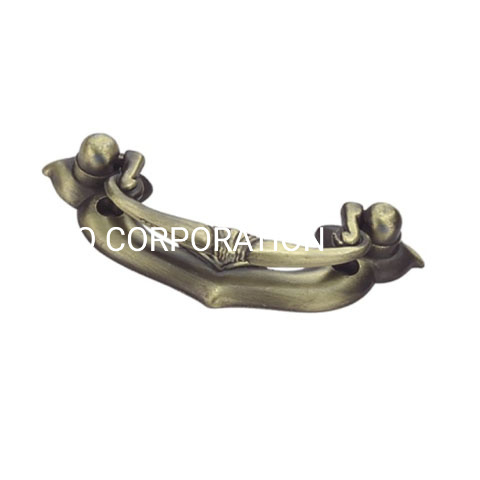 Puxador clássico da gaveta do hardware da casa dos acessórios da porta do punho da liga de zinco de 60mm