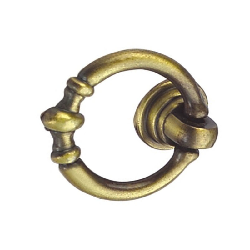 Punho de bronze antigo liga de zinco de 35mm Ring Handle Chest